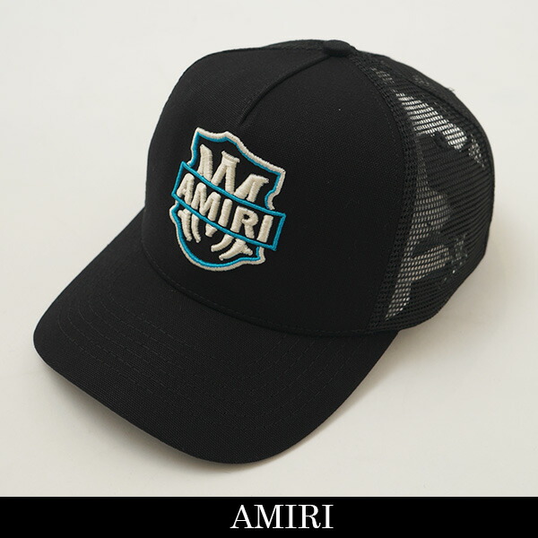 AMIRI(アミリ)キャップMA EMBLEM TRUCKER HATブラックAMSAHE1010