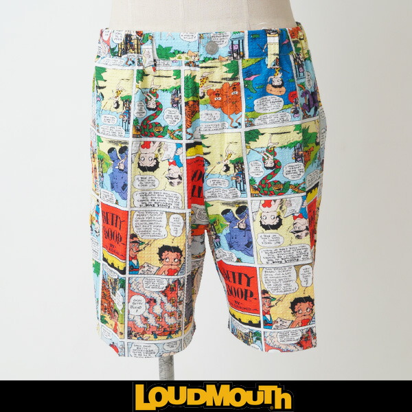 LOUDMOUTH×Betty Boop(ラウドマウス)ショートパンツベティーズコミック866 316