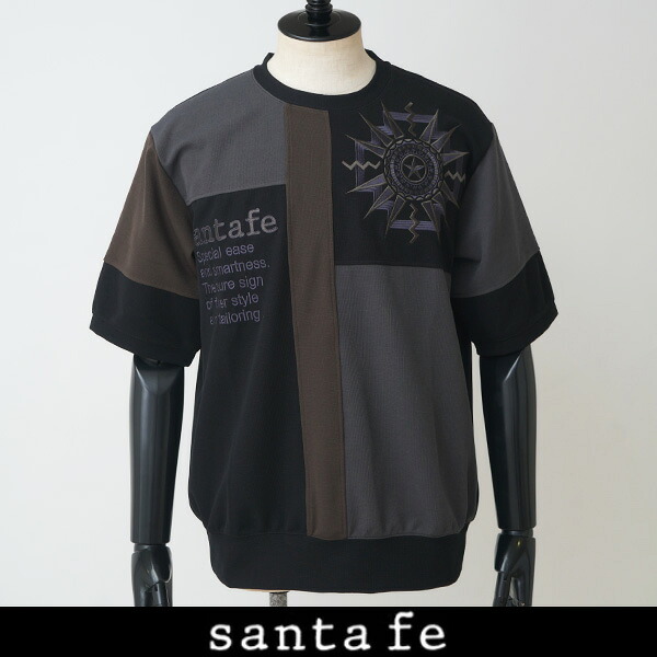 Santafe (サンタフェ)半袖調教師黒いこと×薄墨色0330 261 85801 018