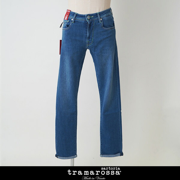 tramarossa(トラマロッサ)ストレッチデニムパンツインディゴ414 61571009 500