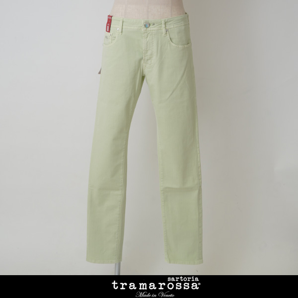 tramarossa(トラマロッサ)ストレッチカラーパンツグリーン系414 62071006 400