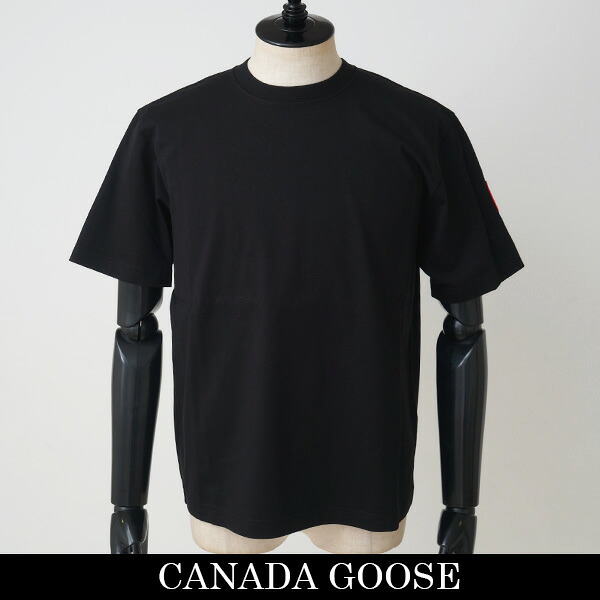 CANADA GOOSE(カナダグース)半袖ティーシャツ黒いこと1328M(Novo Tーshirt)