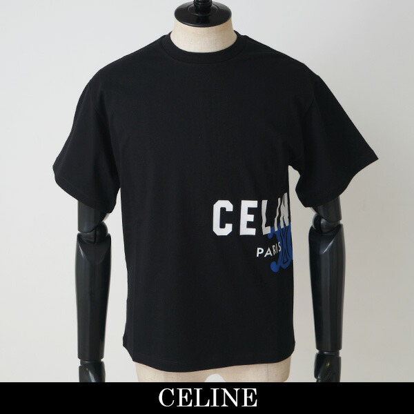 CELINE(セリーヌ)半袖ティーシャツ黒いことRX0HV1242 GDU0