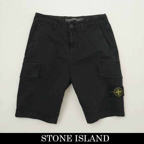 STONE ISLAND(ストーンアイランド)ショートパンツハーフパンツブラックL1S15L100018 S0004|インポートshop TAISEIDO