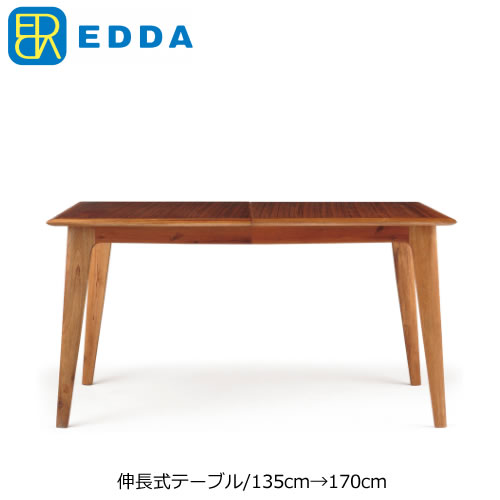 【楽天市場】ダイニングテーブル EDDA DT30104Q−EL000【北欧デザイン】【オイル仕上げ】【伸長式】：家具・インテリアのルームズ大正堂