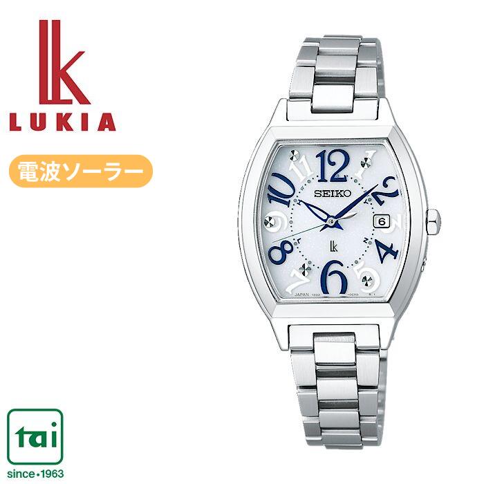 SEIKO LUKIA セイコー ルキア SSVW213 ソーラー 電波 レディス 腕時計 シルバー ネイビー アラビア数字 日常生活用強化防水 ビジネス ウオッチ シンプル おしゃれ かわいい きれいめ カジュアル 見やすい|タイ時計店