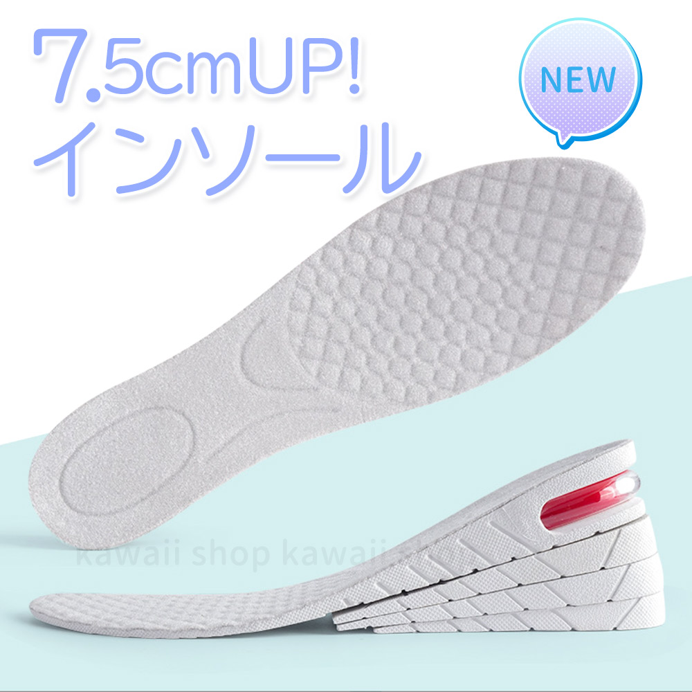 限​定​販​売​】 シークレット インソール 中敷き 約２cm 男女兼用 靴底