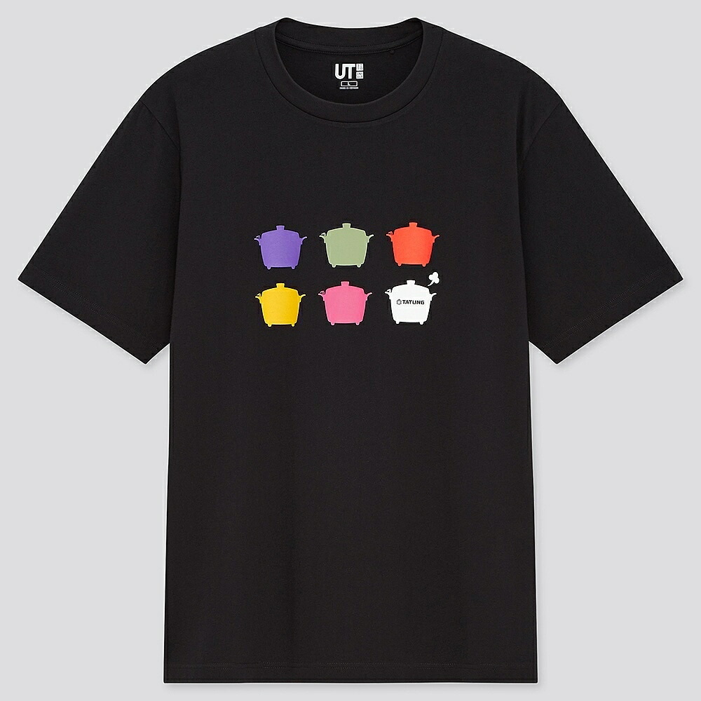 楽天市場 ユニクロ台湾限定tシャツthe Brandsシリーズ大同電鍋 B 黒 メンズ レディース ユニセックス Xs から 3xl Uniqlo 限定 台湾セレクション