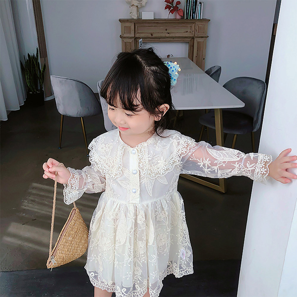 入園式 女の子 1歳 80 90 100 きれいめ キッズ ドレス バースデー フォーマル ベビー ベビードレス ワンピース 七五三 入学式 前撮り 子供 春秋 服 発表会 祝い 結婚式 誕生日 赤ちゃん 送料無料 透けレース 長袖 最新情報 80