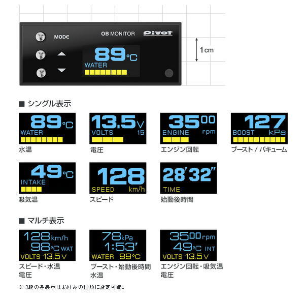 オーリス 等にお勧め MONITOR OB OBモニター 型式等 人気ブランドの OBモニター