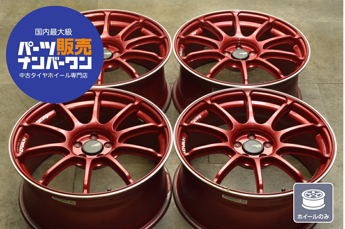 中古 ホイール YOKOHAMA 4本セット 18インチ 8.0J×18+48 PCD 100 ホイールのみ