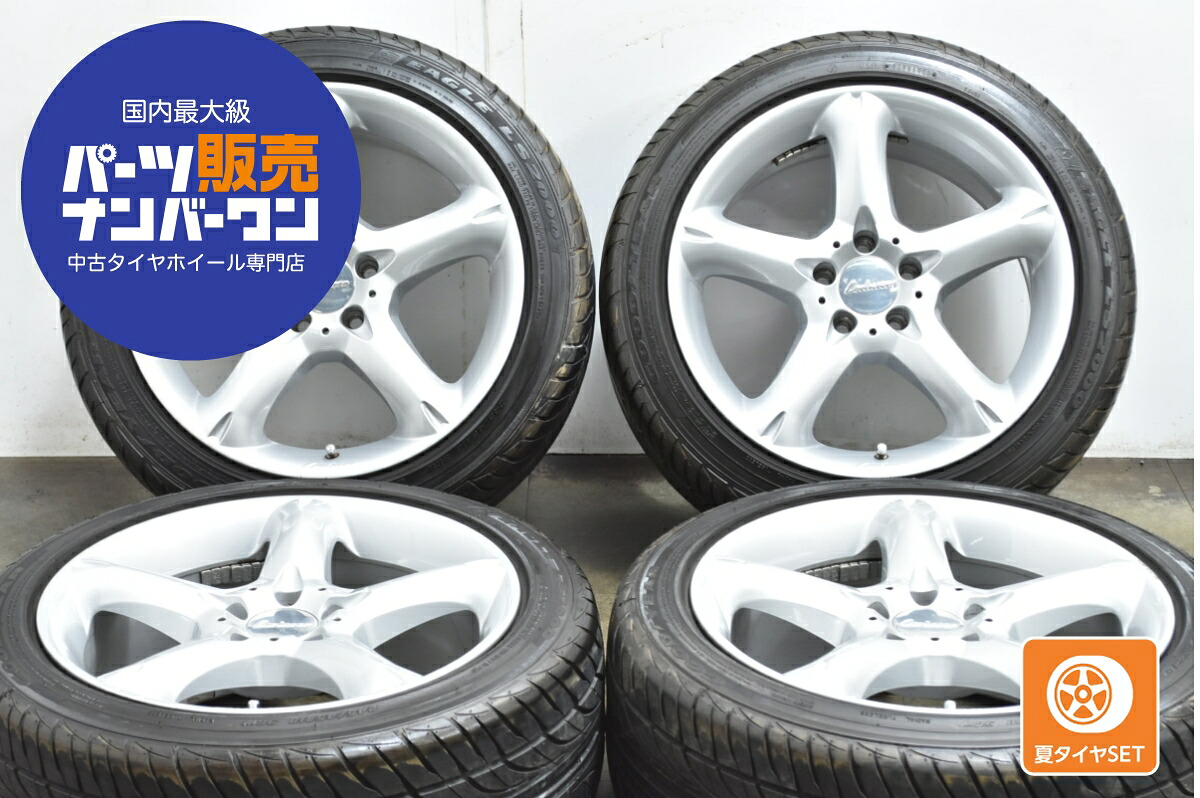 中古 Lorinser ロリンザー RS6 タイヤホイールセット 4本セット 18インチ 8.5J×18+38 PCD 112 245/45R18 96W【 グッドイヤー 製 タイヤ付き】