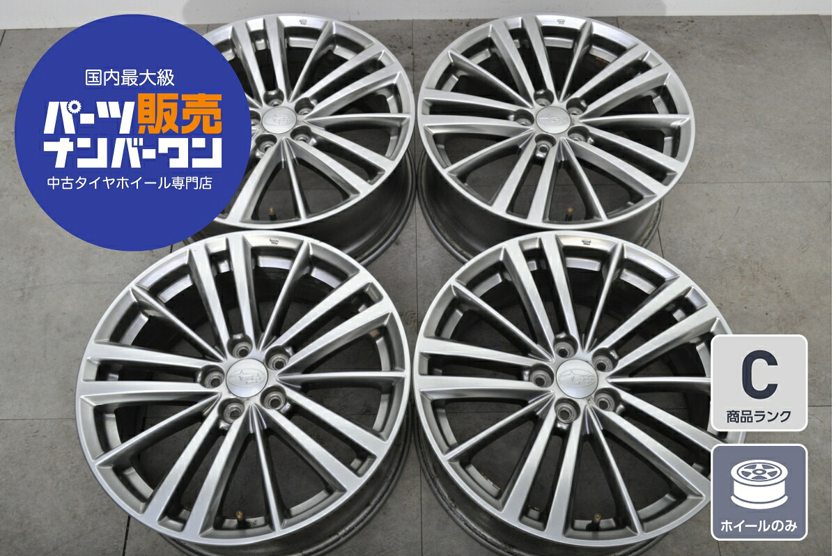 中古 ホイール スバル GP インプレッサ 純正 4本セット 17インチ 7.0J×17+51 PCD 100 ホイールのみ