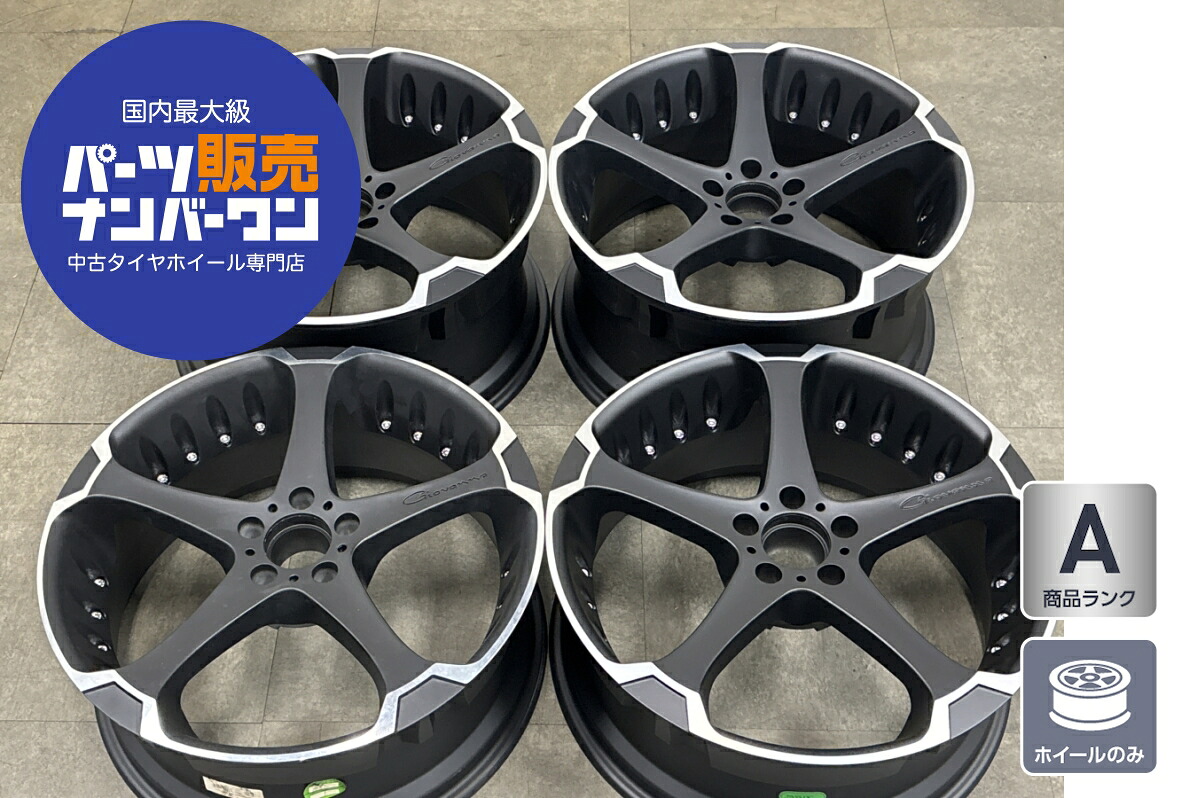 中古 ホイール GIOVANNA ジオバンナ ダラー5 4本セット 20インチ 8.5J&times;20+25 10.0J&times;20+25 PCD 112 ホイールのみ ｜中古 タイヤ ホイールのカイショー 75,130円