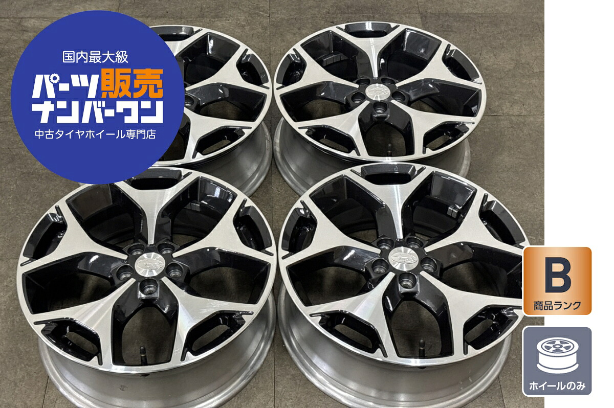 中古 ホイール スバル 4本セット 18インチ 7.0J&times;18+48 PCD 100 ホイールのみ ｜中古 タイヤ ホイールのカイショー