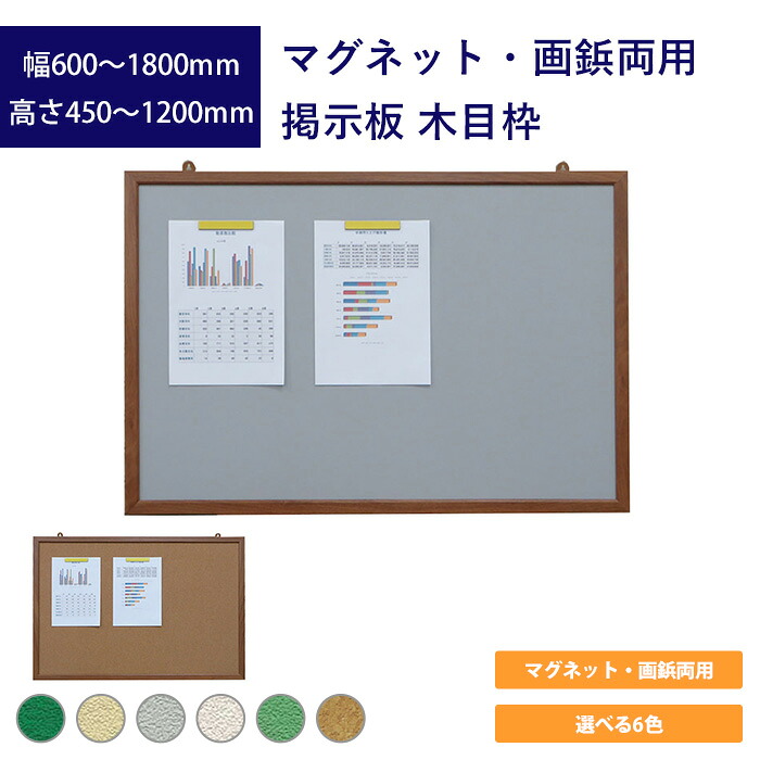磁石・画鋲両用電子掲示板 肌理枠