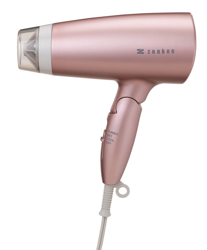 ■【ムソー】【直送】ゼンケン 電磁波低減ヘアードライヤーピンク ZD-750P