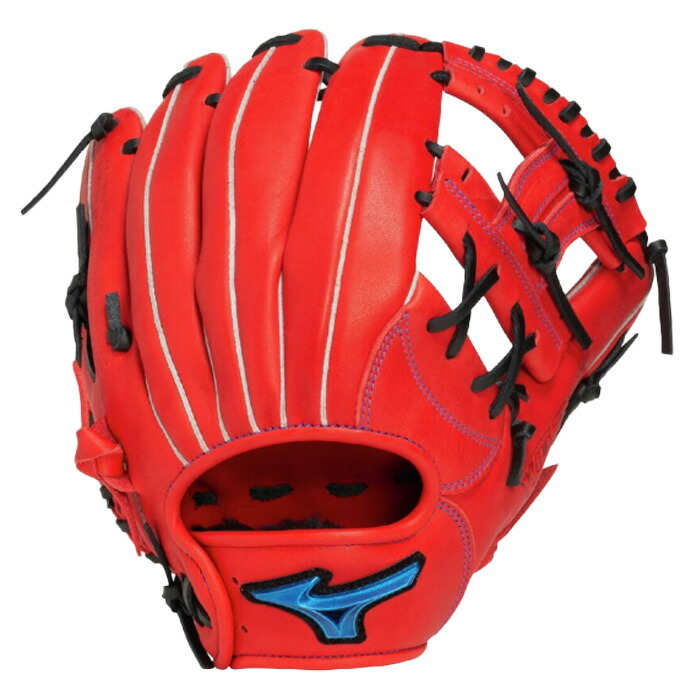 Mizuno ミズノ 野球グローブ グラブ 軟式用ウィルドライブブルー限定カラー 右投げ用 内野手向け ラディッシュ ブラック サイズ9 1AJGR33703