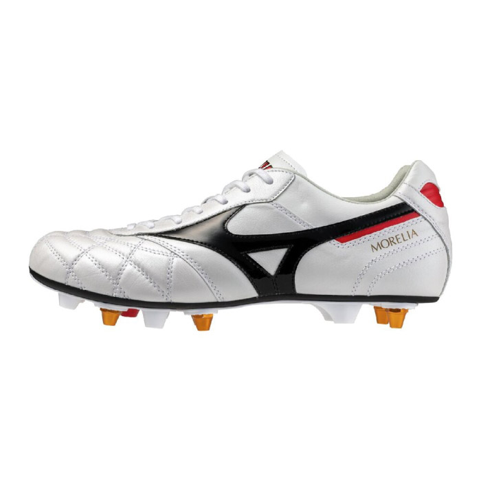 Mizuno ミズノ サッカースパイク モレリアII JAPAN MIX 取替式 ユニセックス 白x黒x赤 P1GC2602