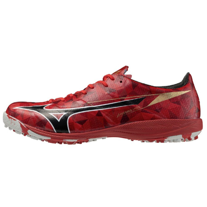 MIZUNO ミズノ トレーニングシューズ ミズノアルファII ELITE AS 2E相当 反発性 柔軟性 ルビーレッド×ブラック P1GD2562