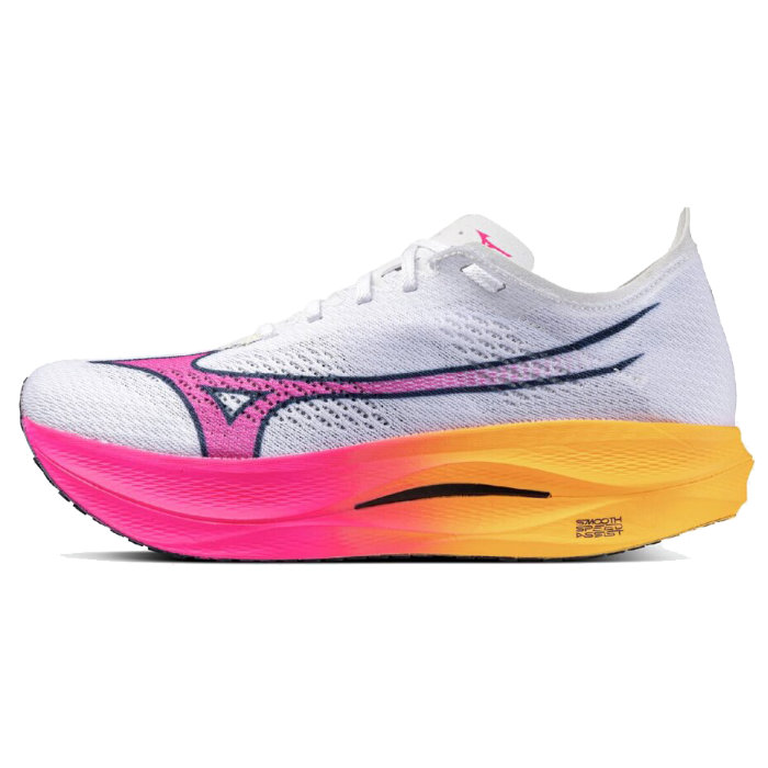 Mizuno ミズノ ランニングシューズ ウエーブリベリオンプロ LOW メンズ 2E ホワイト/ピンク/オレンジ U1GD254311 12,830円
