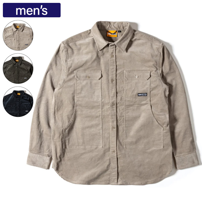 GRIP SWANY グリップスワニー フィールドシャツ CORDUROY STRETCH FIELD SHIRTS ストレッチコーデュロイ キャンプ GSMSH-072