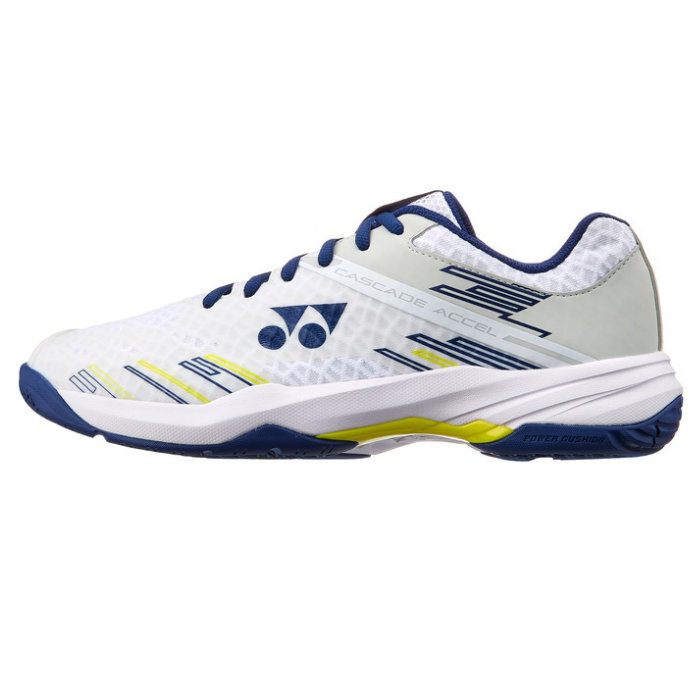 YONEX ヨネックス バドミントンシューズ パワークッションカスケードアクセル 3E ホワイト/ネイビー SHBCA1|太陽スポーツ Trip店