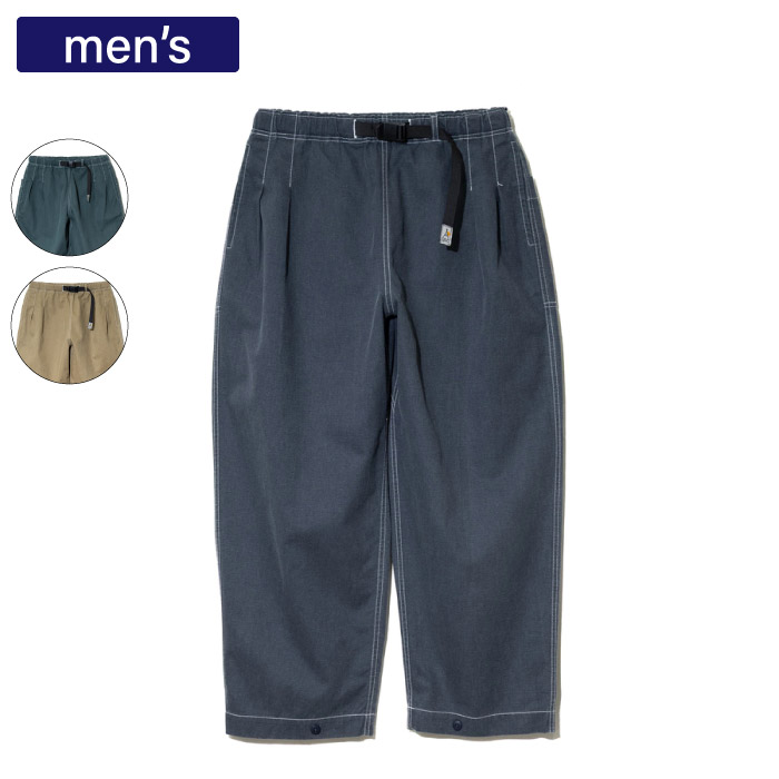 【クーポン対象｜1/24 20:00-1/29 01:59迄】 go slow caravan ゴースローキャラバン ロングパンツ ブリーチツイルアンクルパンツ メンズ ブリーチ加工 綿100% 344001画像