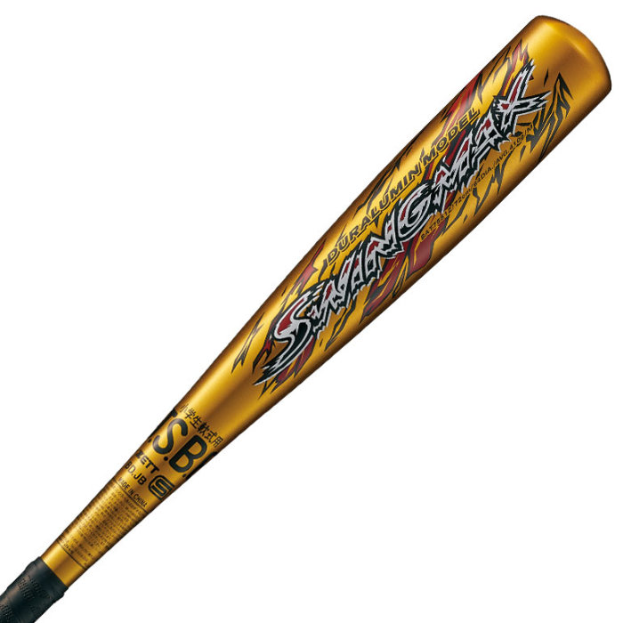ZETT ゼット 小学生軟式野球用金属バット スイングマックス 金属製 72cm 410g平均 ミドルバランス ゴールド BAT75512