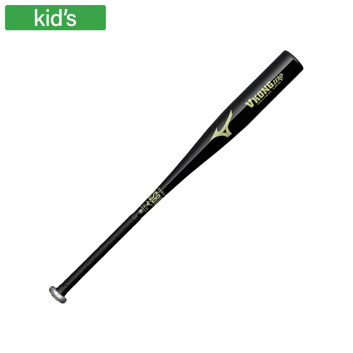 MIZUNO ミズノ 金属バット 小学生軟式用VコングZERO ミドル ジュニア 78cm 平均480g ブラック 1CJMY19478