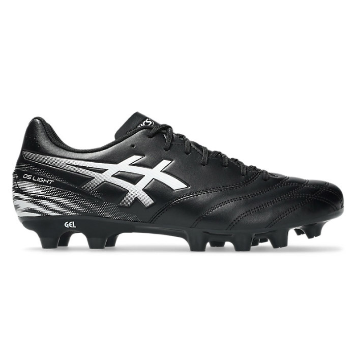 asics アシックス サッカースパイク DS LIGHT CLUB WIDE 幅広 土 天然芝 人工芝 人工皮革 Black/White 1103A128-001