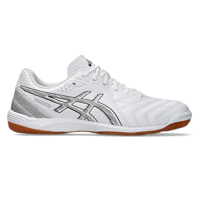 asics アシックス フットサルシューズ CALCETTO WD 9 カルチェット ワイド インドア 室内 体育館 White/Gunmetal 1113A037-103