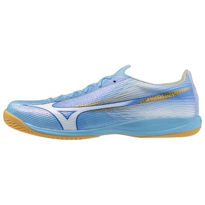 Mizuno ミズノ トレーニングシューズ ミズノ アルファ III ELITE IN ユニセックス 2E相当 ユニティスカイブルー×ホワイト インドア サッカー P1GF2662