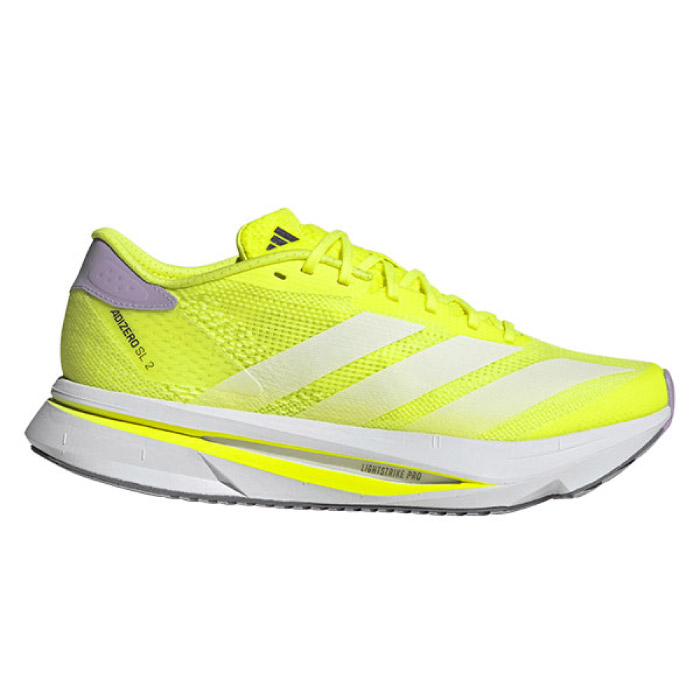 adidas アディダス ランニングシューズ アディゼロ SL2 W レディース レソーラーイエロー/フットウェアホワイト/パウダープラム JQ3123