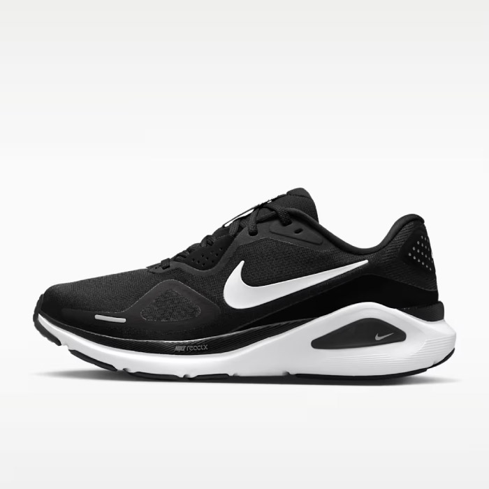 NIKE ナイキ ランニングシューズ レディース ストラクチャー 26 マラソン トレーニング ジョギング 黒 ブラック HJ1101-003