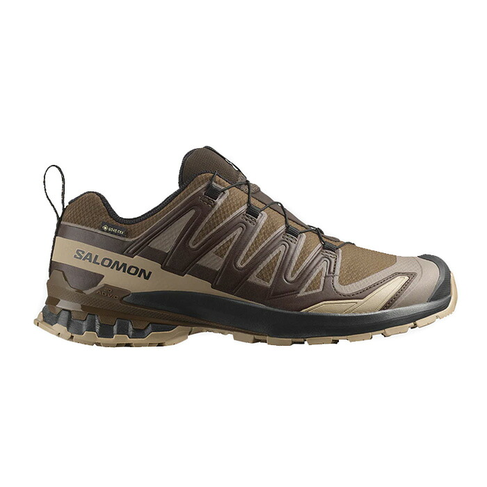 SALOMON サロモン トレイルランニングシューズ XA PRO 3D V9 GORE-TEX メンズ ブラウン/ベージュ/ブラック L47881800026|太陽スポーツ Trip店