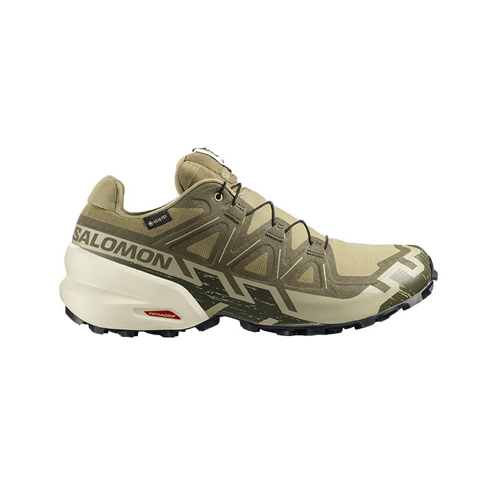 SALOMON サロモン トレイルランニングシューズ SPEEDCROSS 6 GORE-TEX メンズ グリーン/カーキ/カーキ L47985500026