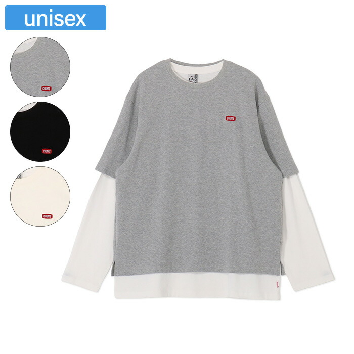 CHUMS チャムス トップス キーストーンレイヤードロングスリーブTシャツ ユニセックス コットン100% CH00-1561