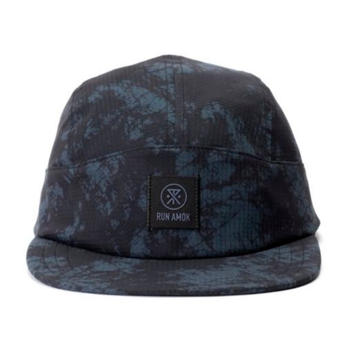 RUN AMOK ランアモック キャップ RUN BLESS UP CAMPER メンズ NAVY TIE DYE ランニング トレーニング 帽子 RH727-NVYT