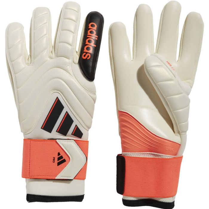 adidas アディダス コパ GKグローブ プロ ゴールキーパーグローブ 手袋 サッカー 2024年春夏 アイボリー/ソーラーレッド/ブラック KMR34-IQ4013｜太陽スポーツ Trip店