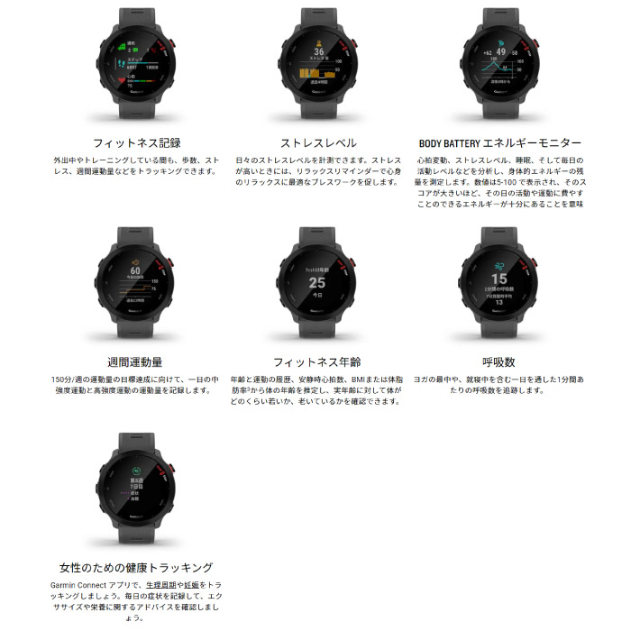 人気定番 GARMIN ガーミン ForeAthlete 55 Aqua フォアアスリート アクア GPSランニングウォッチ 腕時計 国内正規品  010-02562-42 fucoa.cl