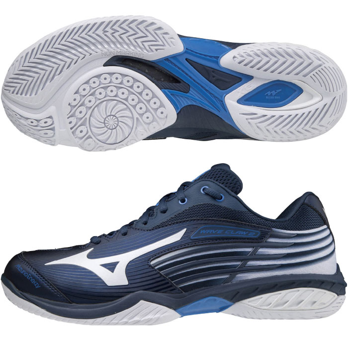 限定販売】 MIZUNO ミズノ ウエーブクロー2 WIDE バドミントンシューズ 4E ワイド 2021年秋冬 ネイビー ホワイト  71GA211301 fucoa.cl