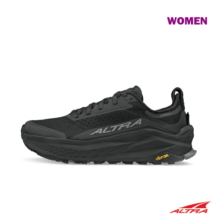 ALTRA アル虎 OLYMPUS 6 W - Black/Black オリンパス 6 Women - 黒いこと/黒いこと ウィメンズモデル トレイル駈けっくら 山歩き