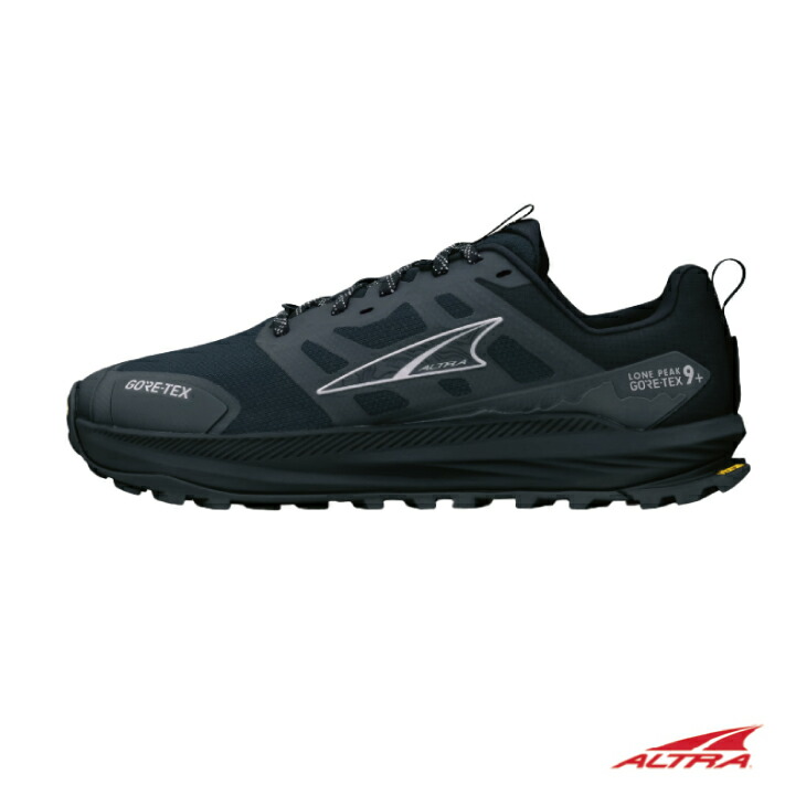 ALTRA アルトラ Lone Peak 9+ GTX M - Black/Black ローン ピーク 9+ Gore-Tex Men - ブラック メンズモデル トレイルランニング ハイキング 防水仕様 19,800円