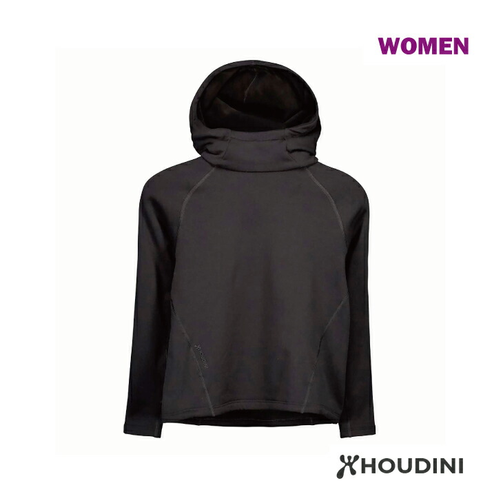 HOUDINI フーディニ Ws Boxer Houdi ウィメンズ ボクサー フーディ True Black トゥルーブラック ウィメンズモデル XXS～XLサイズ｜太陽と山 野外道具店