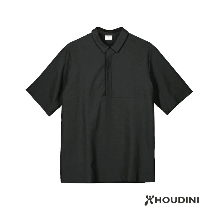 HOUDINI フーディニ Ms Cosmo Shirt True Black メンズ 全ての存在プルオーバー トゥルーブラック 半袖プルオーバー