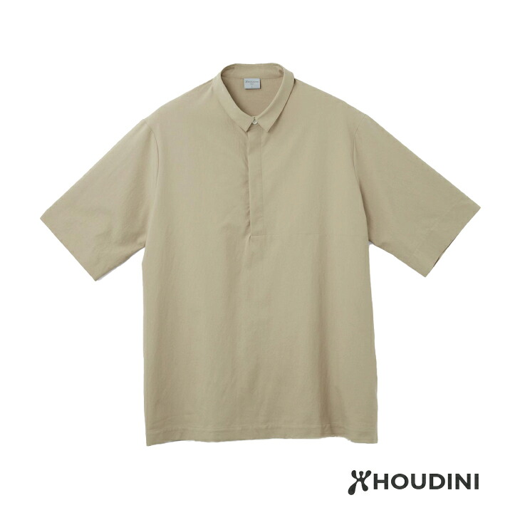 HOUDINI フーディニ Ms Cosmo Shirt Powder Green メンズ 全ての存在プルオーバー 黒色火薬緑であること 半袖プルオーバー