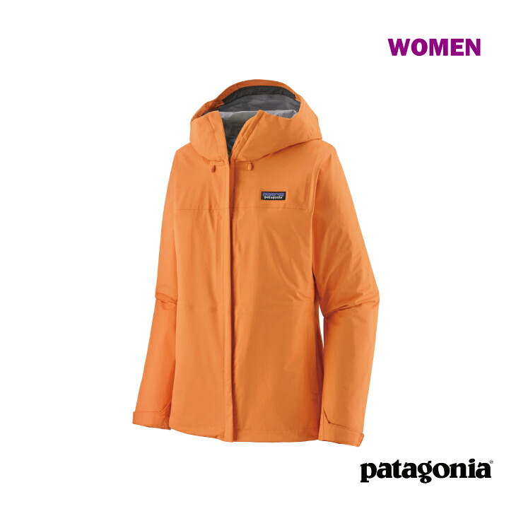 【24FWモデル】patagonia パタゴニア Women's Torrentshell 3L Rain Jacket - Vivid Apricot ウィメンズ・トレントシェル 3L・レイン・ジャケット - ヴィヴィッド アプリコット