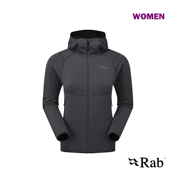 Rab ラブ Evolute Hoody Wmns - Beluga エボリュート フーディー ウィメンズ - ベルーガ 9/11サイズ ミッドレイヤー 13,464円
