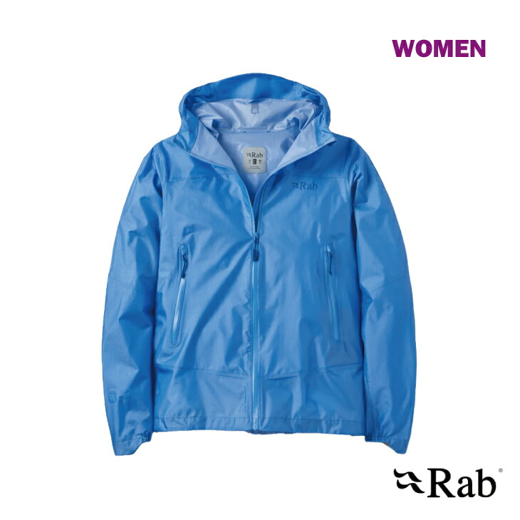 Rab ラブ Women Phantom Mountain Waterproof Jacket Bluebird ファントム マウンテン ウォータープルーフ ジャケット ブルーバード ウィメンズモデル 防水ジャケット